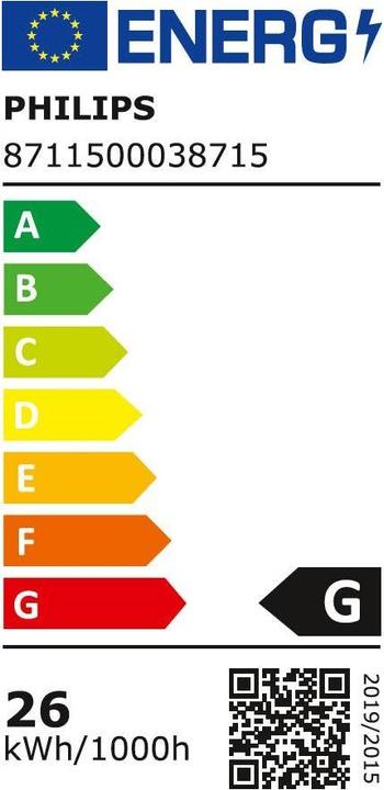 Etichetta energetica Philips Lampada da forno T25 (E14, 26 W, 172 lm, 1 x, G)