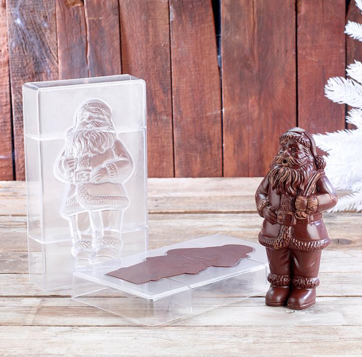 Image du produit Rosenstein & Söhne Set de moules à chocolat 3D "Père Noël XL (20 cm)