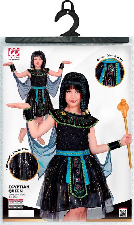 Immagine prodotto Widmann ÄGYPTISCHE HERRSCHERIN (Kleid mit Armstulpen und Umhang), 116 cm / 4-5 Years (116)
