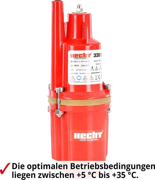 Image du produit Hecht 3301 Pompe à membrane (Pompe à eau claire)