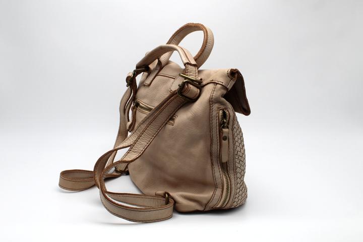 Actual product image Only-Bags.Store Soft Totes woven leather rucksack and shoulder bag