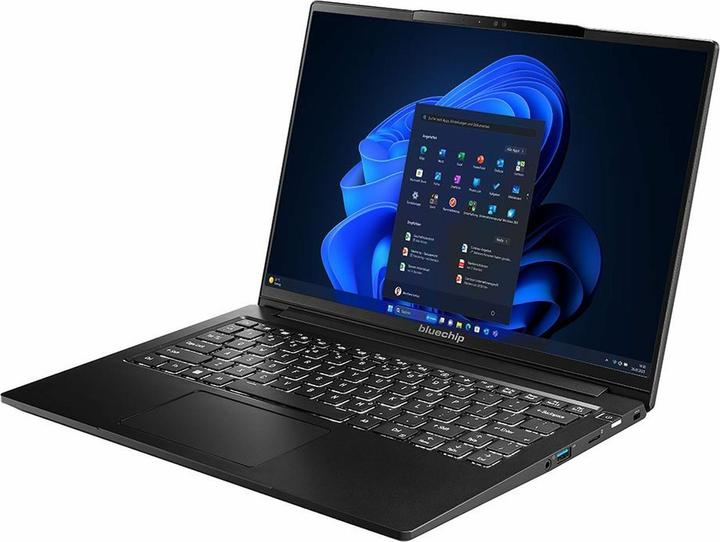 Actual product image Bluechip TRAVELline 14W4 *EDU* Intel® Core™ Ultra 7 Prozessor 155U / bis zu 4.80 GHz, Windows 11 Pro, 14" non (14", Intel Core Ultra 7 155U, 16 GB, 500 GB, DE)