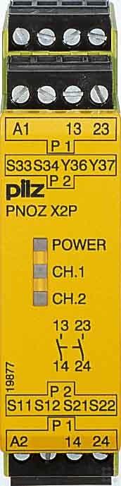 Image du produit Pilz Bouton d'arrêt d'urgence PNOZ X2P 24VACDC 2n/o