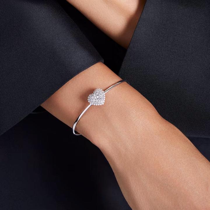 Image du produit Swarovski Hyperbola Bracelet Coeur Blanc (Métal Swarovski)