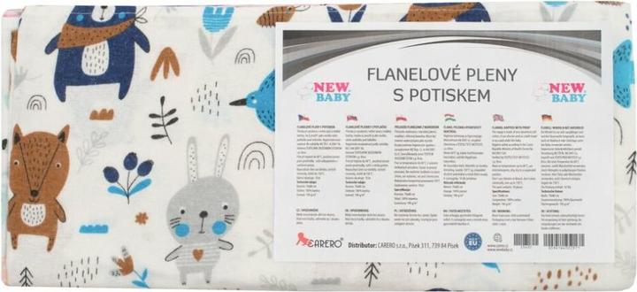Immagine prodotto New Baby Flanellwindeln mit Aufdruck 70x80 cm 10 Stück (70 cm, 80 cm)