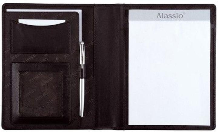 Immagine prodotto Alassio Schreibmappe "BORMIO", A5, Nappa-Leder, schwarz (A5, 1 x)