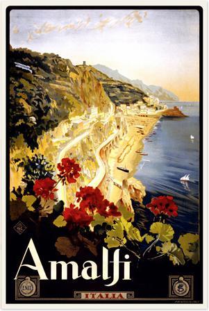 Image du produit Trenddeko Vintage Travel - Amalfi (20 x 30 cm)
