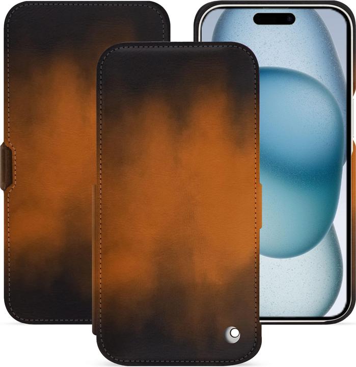 Actual product image Noreve Horizontal leather flap shell (Apple iPhone 15)
