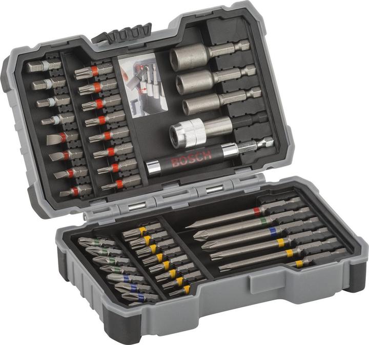 Bosch Professional Zubehör Set di punte per cacciavite (Presa esagonale TX M10, Esagono cavo TX M15, Presa esagonale TX M20, Presa esagonale TX M30, Croce Phillips PH M1, Croce Phillips PH M2, Esagono incassato TX M25, Presa esagonale TX M27, Esagono incassato TX M40, Croce Pozidriv PZ M1, Croce Pozidriv PZ M2, Croce Phillips PH M3, Croce Pozidriv PZ M3)