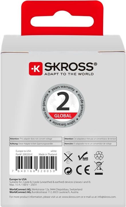 Produktbild Skross Europe to USA
