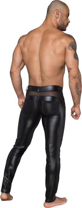 Actual product image Noir Handmade Pants Powerwetlook / 3D mesh (XL)