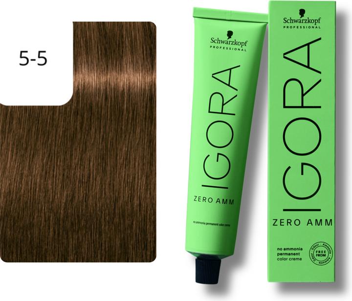 Produktbild Schwarzkopf Igora Zero AMM - 5-5 Hellbraun Gold (5-5 Hellbraun Gold)