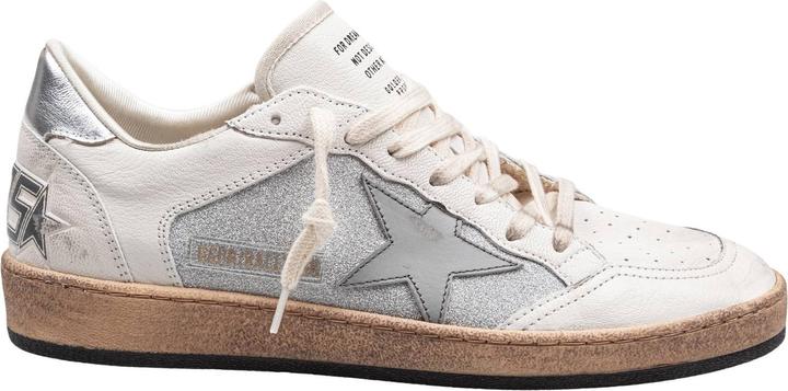 Produktbild Golden Goose ballstar in nappa and glitter natural and silver color (37)