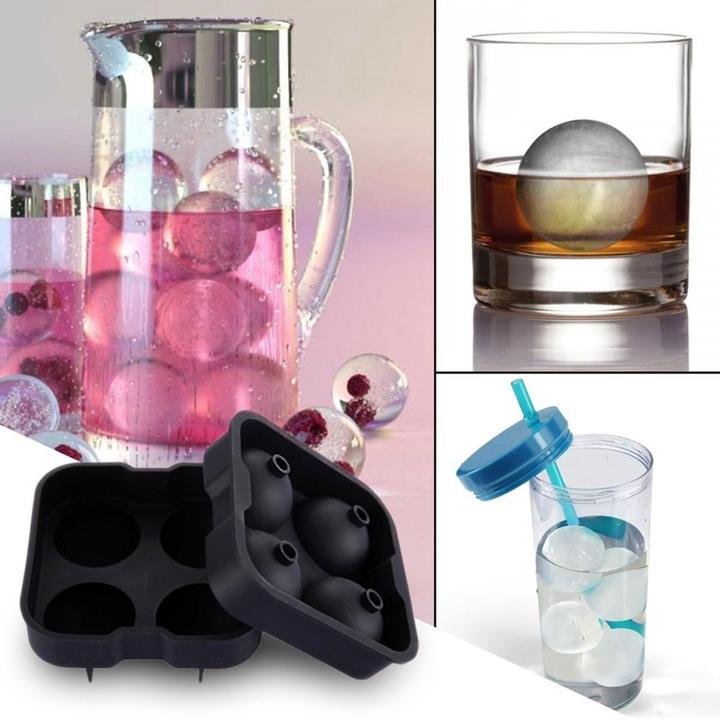 Produktbild König Design XXL Ice Balls Eiskugelform Silikon Eiswürfelform Eiskugeln Whiskey Eisbälle Bar