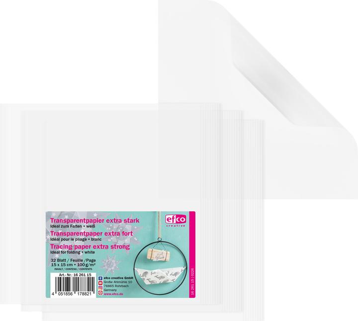Immagine prodotto Efco Carta da lucido per piegare "Extra strong (100 g/m², 32 x)
