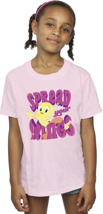 Actual product image Looney Tunes Girls Tweeday Spread Your Wings Cotton T-Shirt (152, 158)