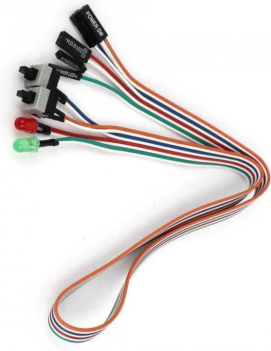Actual product image PowerGuard Mainboard Power & Reset Switch with HDD Power LED