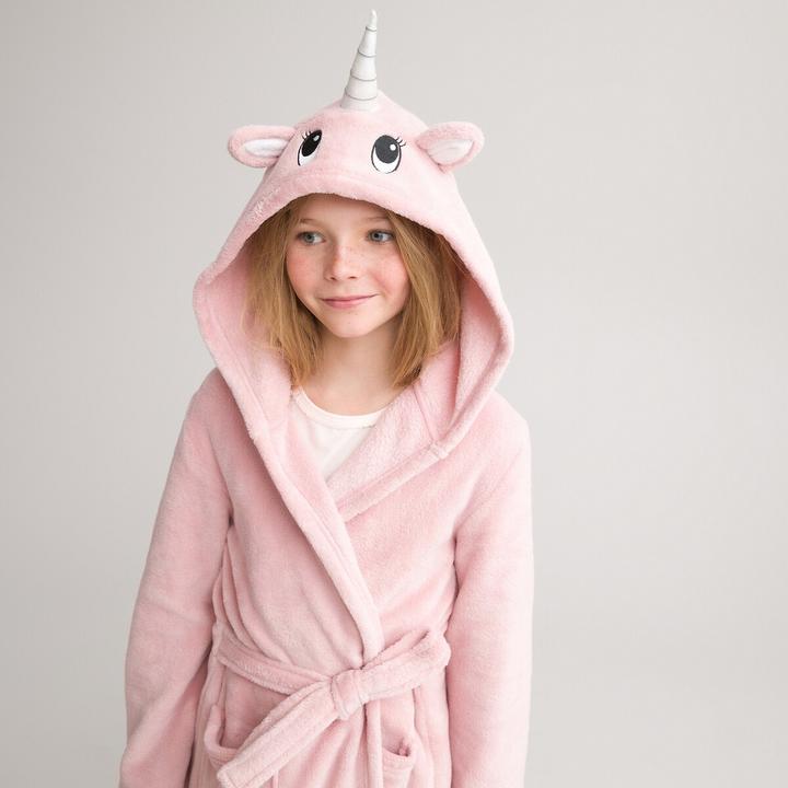 Image du produit La Redoute Collections Robe de chambre avec capuche licorne (152)