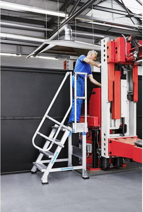 Image du produit Zarges Palier d'escalier LM avec inclinaison 3 marches Z600 (Échafaudages, 100 cm)