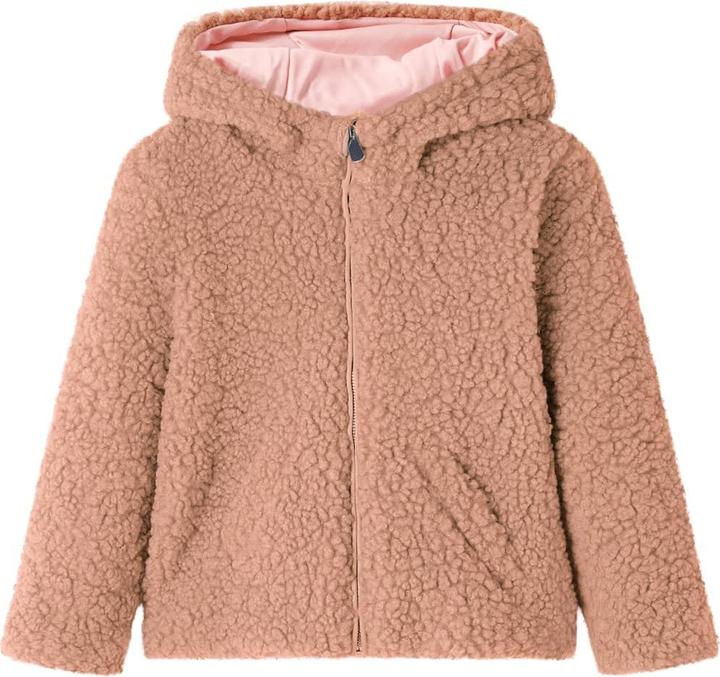 Image du produit VidaXL Veste à capuche enfant en fausse fourrure Teddy Cognac clair (92)