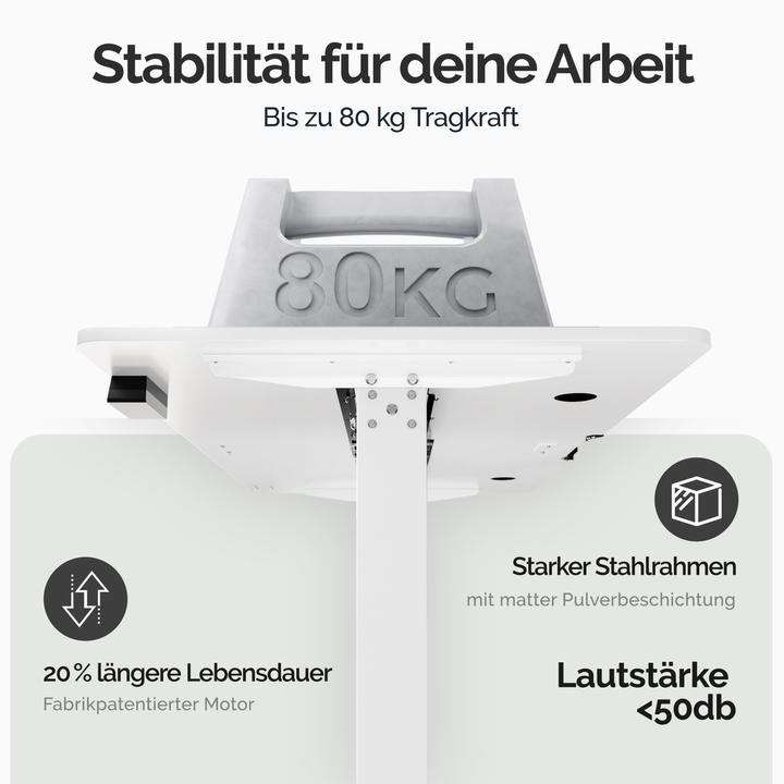 Produktbild Casaria Höhenverstellbarer Schreibtisch