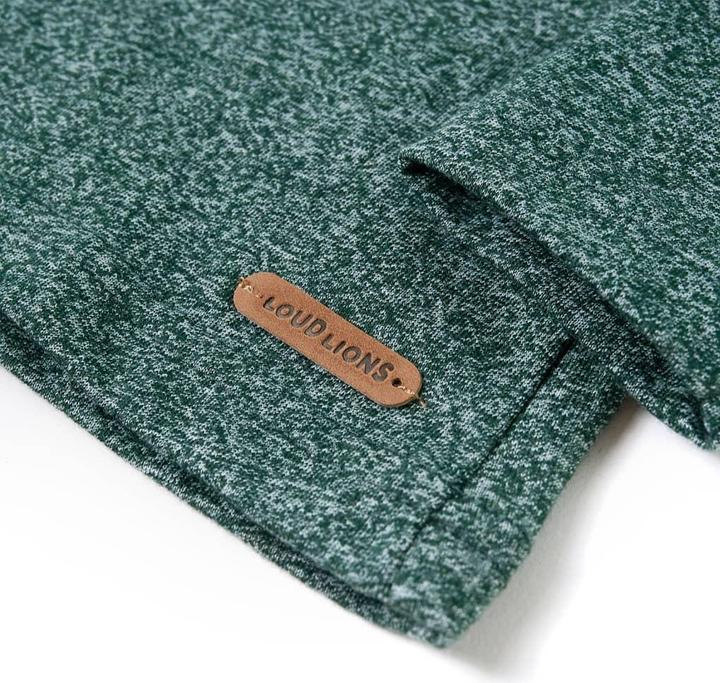 Immagine prodotto VidaXL Camicia da bambino a maniche lunghe verde scuro melange 140,Materiale: 50 (140)