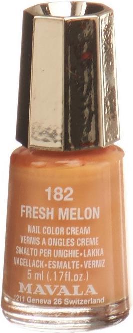 Actual product image Mavala Nail Polish Mini Color 182 Fresh melon (Fresh Melon, colour polish) (Fresh Melon, Colour paint)
