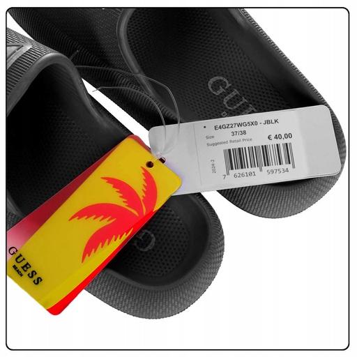 Guess Gummi-Hausschuhe für Damen, Schwarz, 35/36 (35)