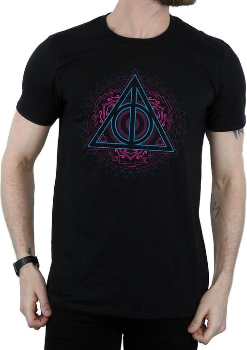 Image du produit - T-shirt NEON DEATHLY HALLOWS - Homme (M)