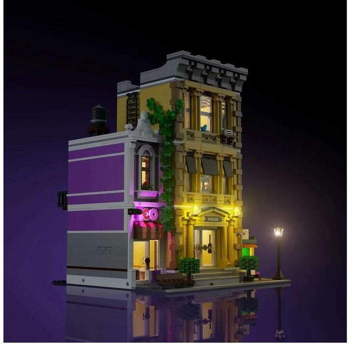 Image du produit Light my bricks LMB 2.0 Kit de lumière pour LEGO® 10278 Le Commissariat de police