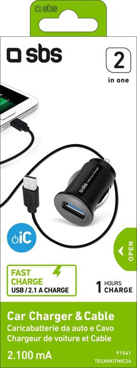 Image du produit SBS Chargeur USB pour voiture