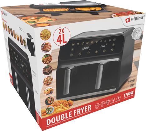 Produktbild alpina Double airfryer 8L 230V 1700W