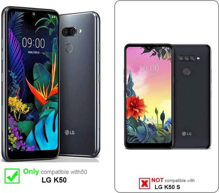 Produktbild Cadorabo Book Jeans Optik Cover (LG K50)