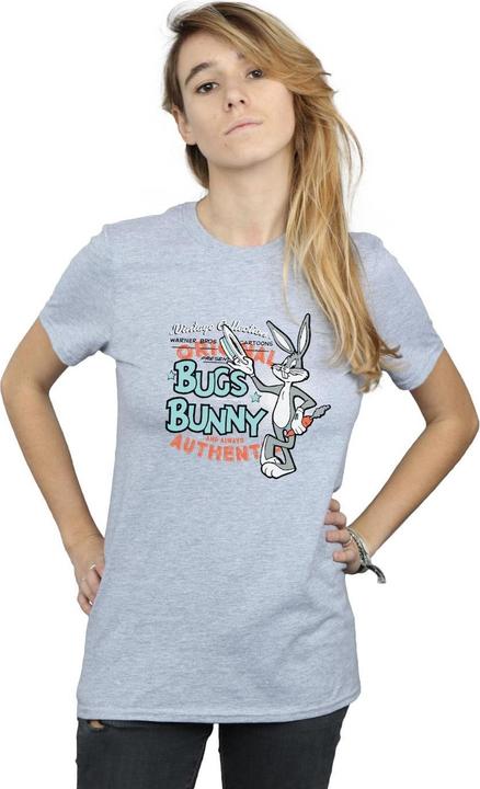 Actual product image Looney Tunes Womens/Ladies Bugs Bunny Vintage Cotton Boyfriend T-Shirt (L)