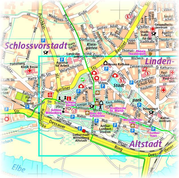 Produktbild PublicPress Stadtplan Lutherstadt Wittenberg