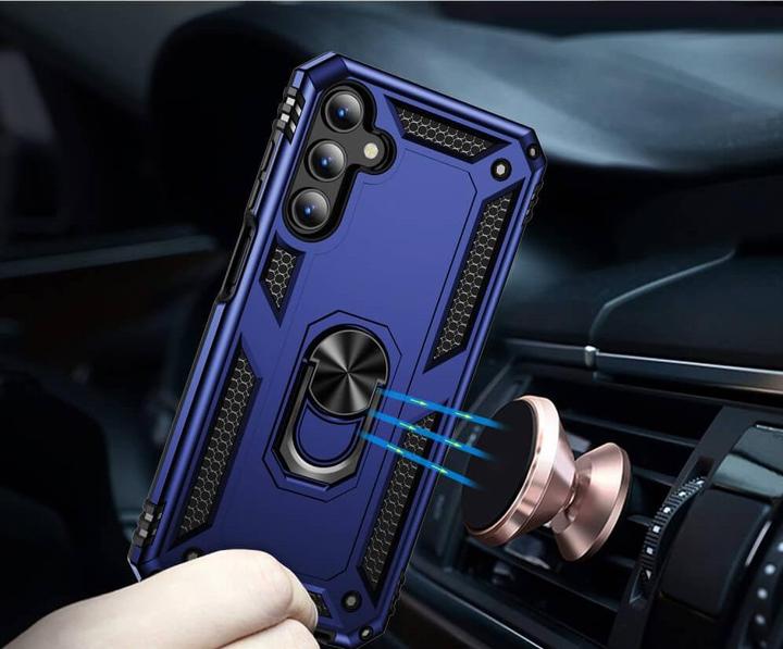 Image du produit Cover-Discount Galaxy A15 - Armor Case avec kickstand bleu (Samsung Galaxy A15)