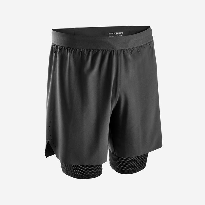 Immagine prodotto Kiprun Laufshorts Herren Tights 2-in-1 - schwarz (XXL)