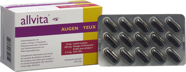 Immagine prodotto Allvita Occhi (90 Pezzo/i, Pillole, 146 g)