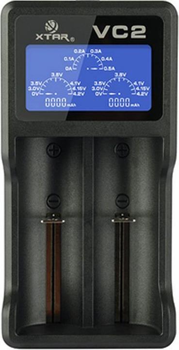 Image du produit AccuCell 2 pièces de batterie CR123A Li-ion et chargeur USB (2 pcs, CR123A, 760 mAh, Piles rechargeables + chargeur)