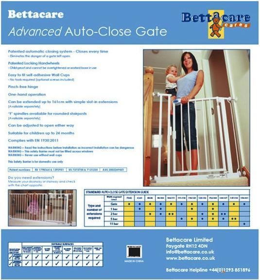 Actual product image Bettacare Auto-Close Standard (75 cm)
