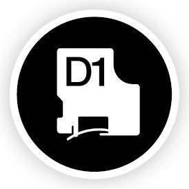 Produktbild Dymo S0720830 Standardband (1.90 cm, Weiss)