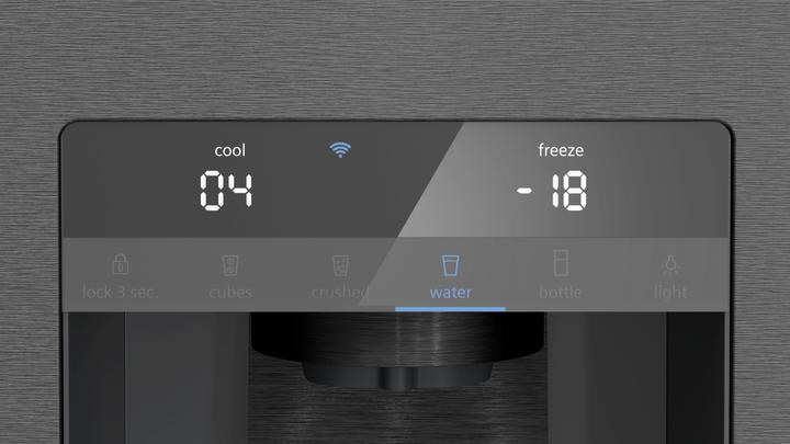 Actual product image Siemens iQ700, Kühl-Gefrier-Kombination, mehrtürig, 183 x 90.5 cm, BlackSteel, KF96DPXEA (547 l)