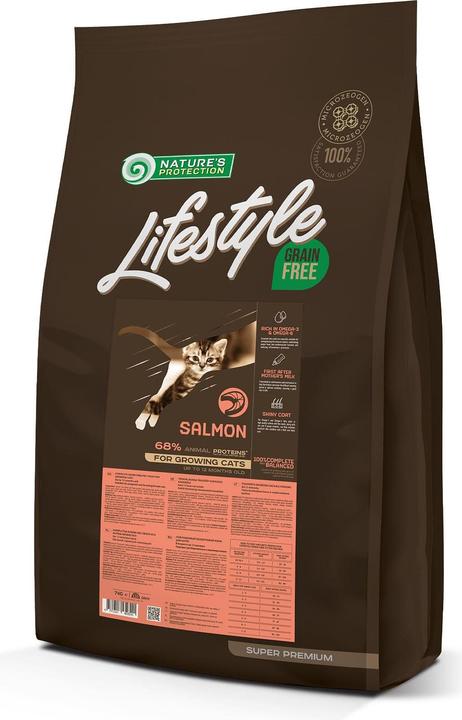 Immagine prodotto Natures Protection Senza cereali con salmone, 7 kg (Junior, 1 pz., 7000 g)