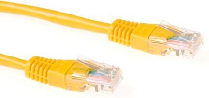 Produktbild Yellow 2 meter U/UTP CAT6 patch cable with RJ45 connectors. Cat6 u/utp yellow 2.00m (U/UTP, CAT6, 2 m)