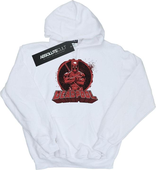 Immagine prodotto Deadpool Crossed Arms Logo Felpa con Cappuccio Uomo (M)