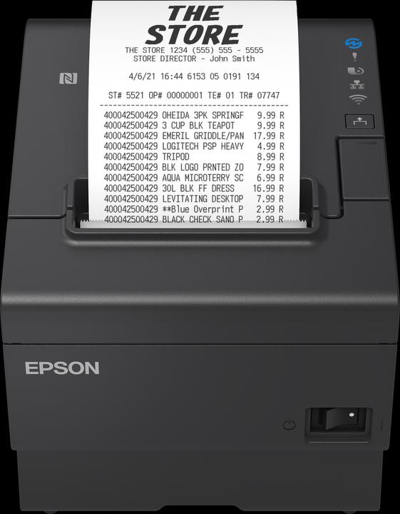 Immagine prodotto Epson TM-T88VII (112): USB, Ethernet, Seriale, PS (RS-232, USB 2.0 femmina di tipo B, Ethernet, USB 2.0)