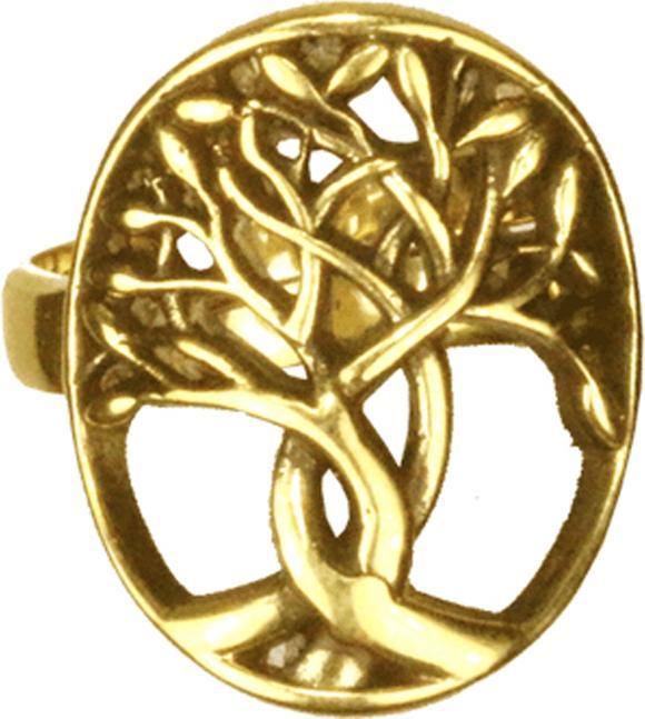 Immagine prodotto Chaotic Trading Anello placcato oro Albero della Vita (60)