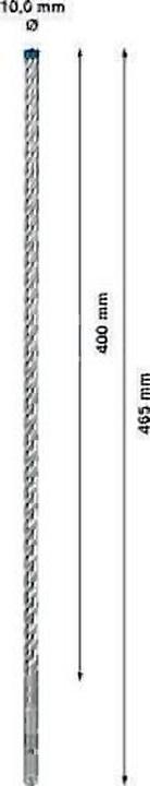 Immagine prodotto Bosch Professional Zubehör Punta per martello EXPERT SDS plus-7X, 10 x 400 x 465 mm (10 millimetri)