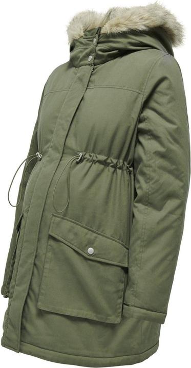 Produktbild Only Maternity Kapuze mit abnehmbarem Kunstfell-Rand Maternity Parka Langer Parka (M)