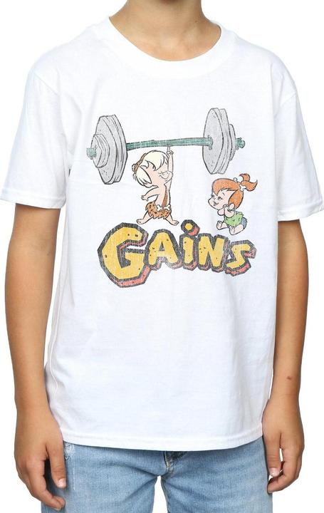 Immagine prodotto The Flintstones Bam Bam Gains Distressed Maglietta Ragazzi (116)